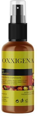 Oxxigena - 100% Reines Jojobaöl - 100 ml Spray - Kaltgepresst - Tief pflegend für die Haut, verleiht dem Haar Glanz - Vegan und ohne GVO