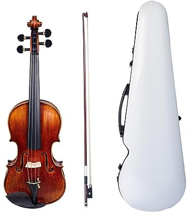 Anfänger Geige 4/4-Geigenbausatz Mit Carbonfaser-Geigenkasten, Brasilholzbogen