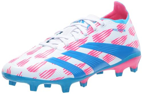 adidas Unisex Infantil Predator.3 Basket, EU, Blanco Solar Azul Solar Rosa, 46 EU