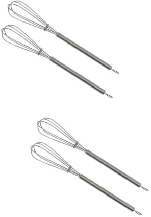 FUNOMOCYA 4stücke Edelstahl Haarkreation Rührbesen Für Friseursalons Leichte Handhabung Rostfrei Zum Mischen Von Haarfärbemitteln Und Cremes