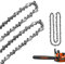 2 Pack 20 Inch Chainsaw Chain, Steel Chain Saw Chains 76 Drive Links 0.058 Gauge 0.325 Pitch Replacement Saw Chain Chainsaw Blade Repair Accessories for Tree Trimming