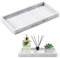 NEUTYPECHIC Bandeja Baño 20 * 10cm, Bandeja Rectangular Decorativa Antideslizante de Resina de Cuarto de Baño, Bandeja de Marmol Patrón Deco para Servir para Velas, Toalla, cosmético pequeño, Plantas