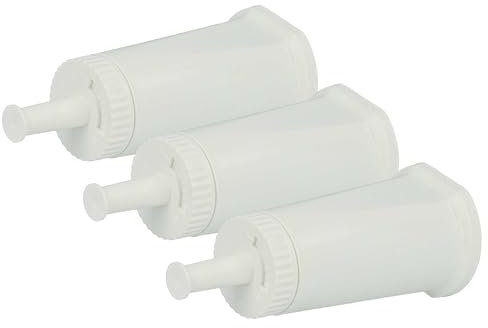 vhbw 3X Wasserfilter Filter kompatibel mit Solis Typ 117, 118, 1011, 115 Espressomaschine Weiß