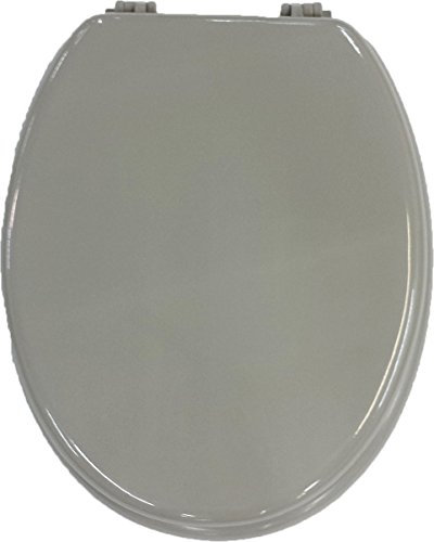 Tendance - Abattant wc mdf 18 pouces attaches plastiques - taupe