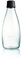 Retap ApS Grande Bouteille d'eau en Verre Borosilicate 0,8 Litre, Noir, 0.8 / Large