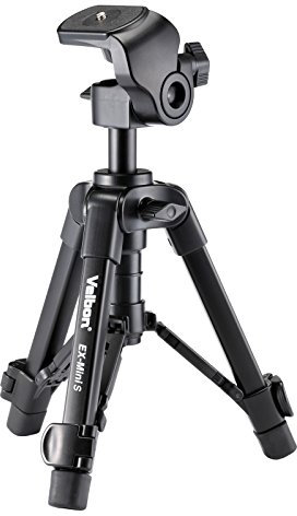 Velbon EX Mini S Caméra d'action 3 Pieds Noir Trépied Caméra d'action 3 Pieds 41,7 cm Noir Fermeture Flip-Lock 19 cm