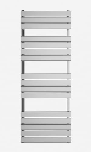 iBathUK | 1000 x 600 mm Chrome Designer Flat Panel Heated Towel Rail Radiator