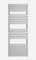 iBathUK | 1000 x 600 mm Chrome Designer Flat Panel Heated Towel Rail Radiator
