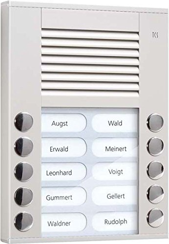 TCS Tür Control Audioaußenstation 2-reihig PES10-EN/04