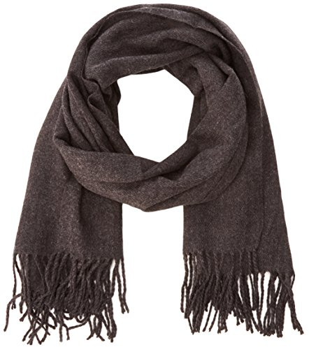VERO MODA Damen Schal VMSOLID LONG SCARF NOOS 10137899, Gr. One Size, Grau (Dark Grey Melange Detail:Solid)