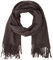 VERO MODA Damen Schal VMSOLID LONG SCARF NOOS 10137899, Gr. One Size, Grau (Dark Grey Melange Detail:Solid)