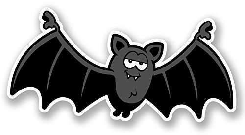 2 x 15cm Bat Vinyl Decal Sticker Decal Batman Car Bike Helmet Kids Skate #5814 (15cm Wide x 7.5cm Tall)