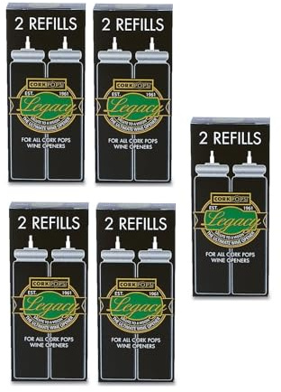 Cork Pops Legacy Refill Cartridges – Gas Refill for Cork Pops Wine Opener, CorkPops Bottle Openers – 10 CO₂ Cartridges