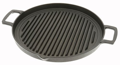 Iwachu Cast Iron Grill and Kalbi Pan, Black