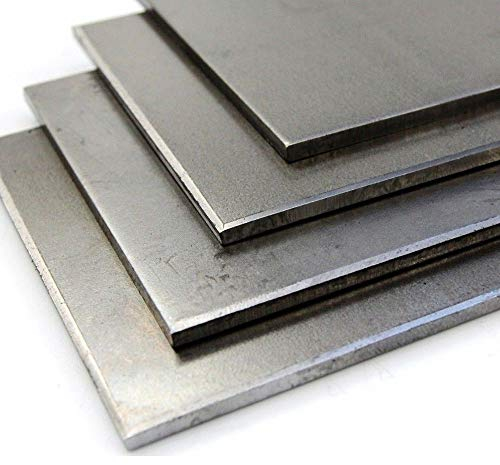 MILD STEEL SHEET METAL SQUARE CUT PLATE PANEL 3mm Thick / 100x100mm Size (3x100x100mm)