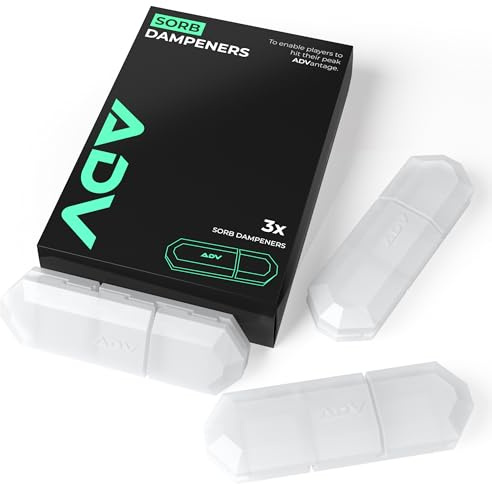 ADV Tennis Vibrationsdämpfer – 3er-Set – Ultimative Stoßdämpfer für Schläger und Saiten – Premium-Qualität, langlebig und 100% zuverlässig – Poly-Silikon-Materialtechnologie