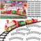 TOYLAND® - Juego de Tren de Navidad de 14 Piezas con Sonido y luz realistas - con Pilas - Carril de 330 cm - Juguetes navideños