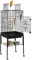 Yaheetech Vogelkäfig mit ständer Vogelbauer Wellensittichkäfig 46,5 x 46,5 x 136 cm Kanarien Käfig Exotenkäfig Vogelhaus Papageienkäfig mit Spielzeug