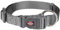 TRIXIE Premium Hundehalsband, M/L, Dunkelgrau, Extra belastbare Leine, Doppellagiges Nylon