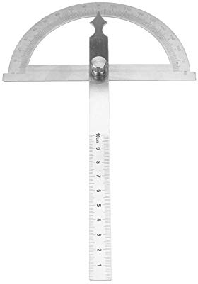Edelstahl Winkelmesser, 0-180, Lehren Winkelmesser Grad 15 cm Digital Neigungsmesser Winkelmesser Goniometer Winkelsucher Messgerät Lineal(120 * 150mm)