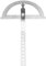 Edelstahl Winkelmesser, 0-180, Lehren Winkelmesser Grad 15 cm Digital Neigungsmesser Winkelmesser Goniometer Winkelsucher Messgerät Lineal(120 * 150mm)