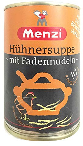 Menzi Hühnersuppe mit Fadennudeln (400ml Dose)