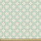 ABAKUHAUS Türkis Stoff als Meterware, Klassische Retro-Kunst, Qualität aus Gewebten Stoff Wohnaccessoires, 5M (148x500cm), Mintgrün Creme