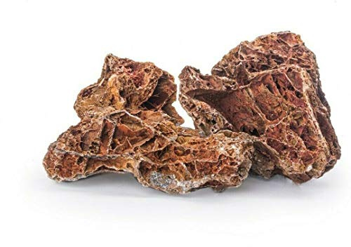 TM Aquatix Fish Tank Stones Rocks for Aquarium - Natural Decoration - Improves Water Parameters - Perfect for Caves Shelters (10kg, Maple Leaf)