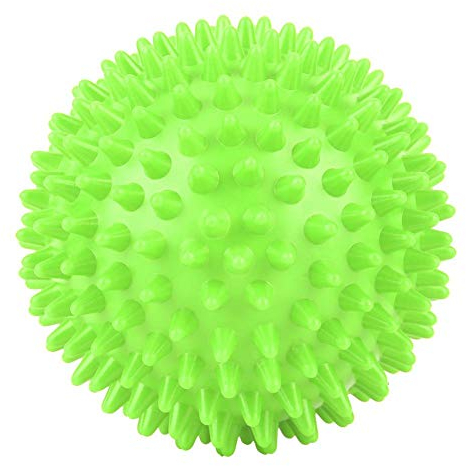 Massage Ball, Akozon Massagebälle Rollenkörper Stachelige Bälle Fitness Finger Relax Tool Langlebiger Kunststoff Hand Control Rehabilitations Igel Ball (9cm-Grün)
