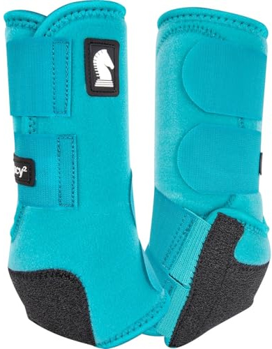 Classic Equine Legacy2 Support Boots, Front (Aqua, Medium)