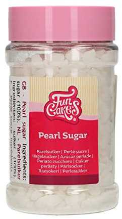 FunCakes Hagelzucker: Ideal für die Herstellung von Waffeln, Pearl Zucker Nibs und Zucker. 200 g