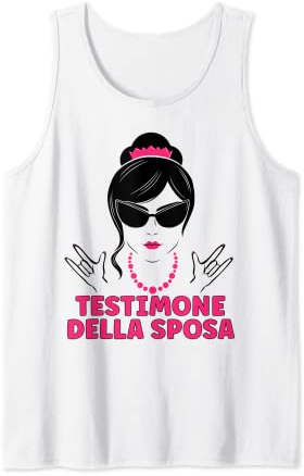 Testimone Della Sposa Divertenti Regalo Amiche Gadget Bride Canotta