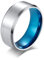Banemi Ring Herren Billig, Schmuck Herren-Ring Edelstahl Matt Gebürstet Partnerringe Ehemanngeschenk Größe 54 (17.2)