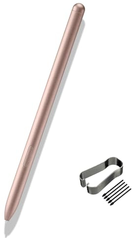 Galaxy Tab S7 Ersatz Eingabestift für Samsung S Pen EJ-PT870 für Samsung Galaxy Tab S7 / S7+, Ersatz Stift+ Spitzen/Federn(Mystic Bronze)