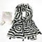 WYCSDD Mode Zebra Gestreifte Quaste Viskose Schal Schal Lady Wrap Pashmina Stole Hijab,02