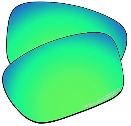 EZReplace Verres de rechange pour lunettes de soleil Oakley Sliver OO9262 (verres polarisés), Ressort en polycarbonate vert, Taille unique