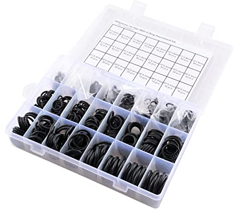 KATUR 800 Stück 24 Größen Nitrilkautschuk NBR O-Ring Dichtungsring Sortiment Kits O-Ring-Set metrisch für Wasserhahn Wasserhahn