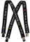Olata Hosenträger für Skihosen | x- und y-förmige Hosenträger (Schwarz/Grau) – 4 cm. Erwachsene. X-Form (Kreuzstück Verstellbar)