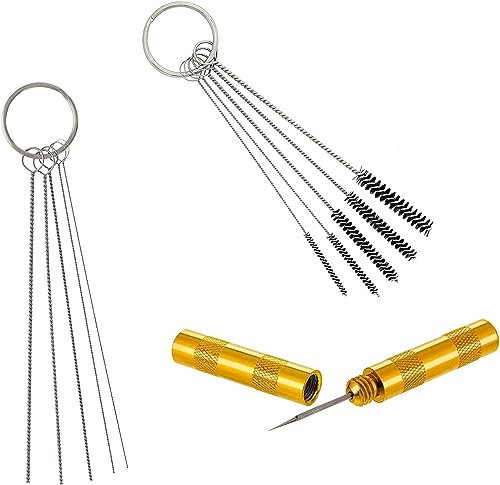 Autolock 3 Set Airbrush Spray Reinigung Reparatur Werkzeug Kit Edelstahl Nadel Pinsel Set