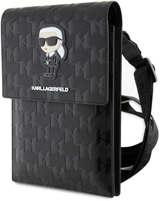 KARL LAGERFELD Tasche KLWBSAKHPKK Schwarz Saffiano Monogram Ikonik