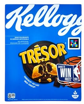 Kellogg's Tresor Milk Choco - Knusprige Frühstückscerealien mit leckerer Schokofüllung 410g (Milk Choco)