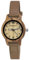 Holzwerk Germany Handgefertigte Kleine Öko Damen-Uhr Öko Natur Holz-Uhr Leder Armband-Uhr Analog Klassisch Quarz-Uhr in Schwarz Braun Rot Blau Türkis (Coffee-Braun.)