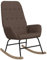 vidaXL Schaukelstuhl Schwingstuhl Relaxsessel Schaukelsessel Sessel Schwingsessel Relaxstuhl Polstersessel Polsterstuhl Wohnzimmer Taupe Stoff