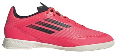 adidas F50 League - Tenis de fútbol Unisex para Adultos, Turbo/Aurora Black/Platin Metallic, 24.0~26.0 cm