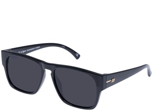 Le Specs TRANSMISSION BLACK - Sonnenbrille für Damen D-FRAME Rahmenform mit hohem UV-Schutz LSU2429710