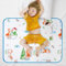 Aolso Töpfchentrainingsmatratze, Matratzenschoner Kinderbett, 70 * 90cm Bettschutz, Waschbare Bettunterlage Wasserdicht, Für Einzelbetten, Kinderbetten, Babybetten (Schneemann)