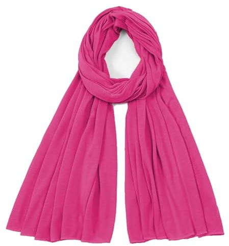 Van Der Rich ® - Einfarbiger Schal Weiche Stola 68cm*170cm - Damen (Fuchsia37)