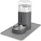 JUNSPOW Distributeur d'eau pour Chat avec Set de Table et Bol en Acier Inoxydable, Distributeur Automatique d'eau par gravité pour Chats ou Chiens de Petite et Moyenne Taille, Grande capacité, Facile