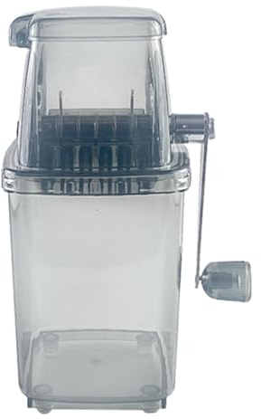 Rasierteismaschine - Eiscrusher-Rasierer, Transparente Kleine Crushed-Ice-Maschine | Tragbarer Eisrasierer Mit Kurbel Für Den Sommer, Leichter Crushed-Ice-Maker Für Cafés
