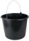 Baueimer 5L mit Skala Wassereimer Mörteleimer Kübel für Baustelle und Garten (1 Stück, 5 Liter)